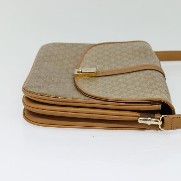 CELINE Macadam Canvas Shoulder Bag Pvc Beige Gold - Picture 5 of 13